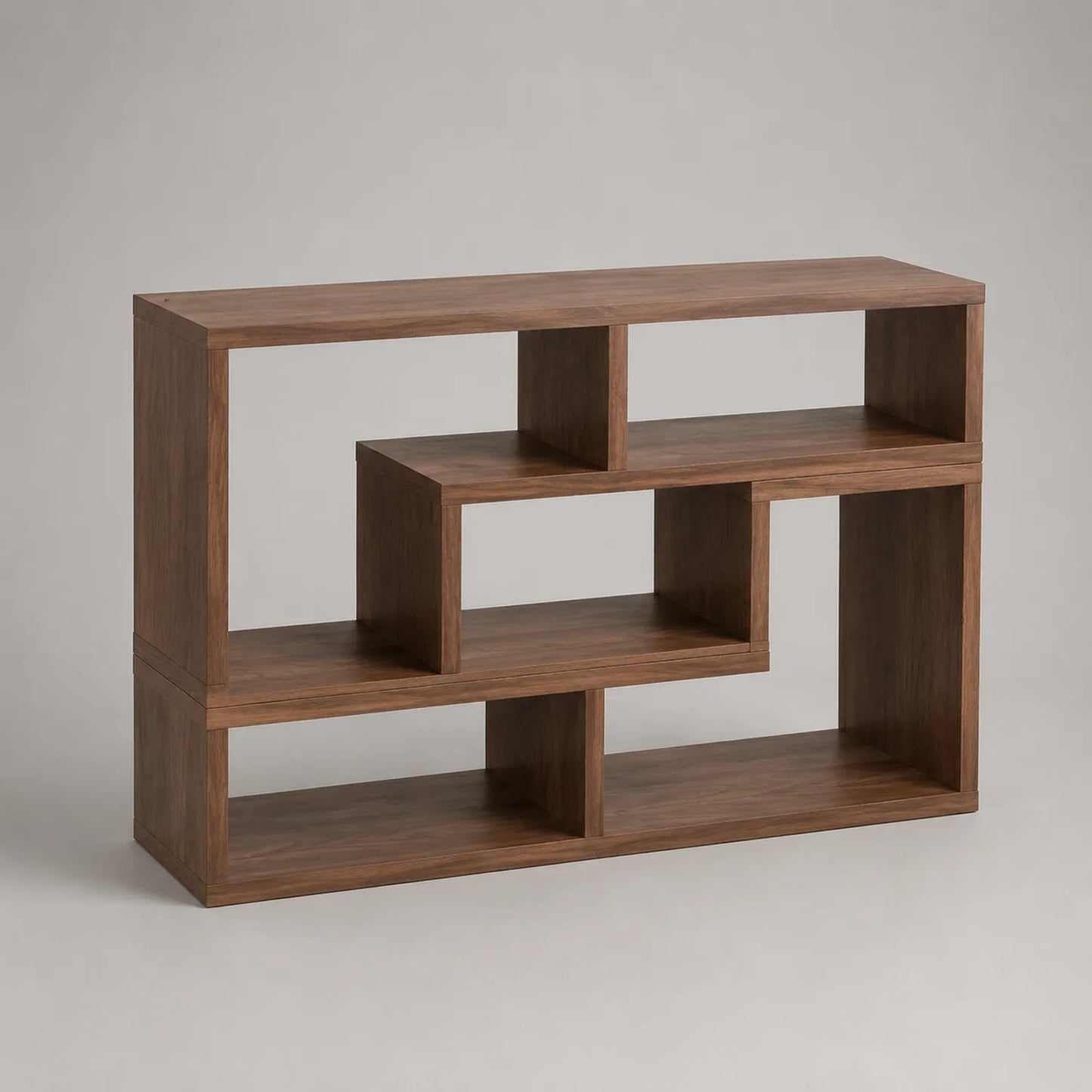 Holz Bücherregal Walnuss MDF 120x80x30cm