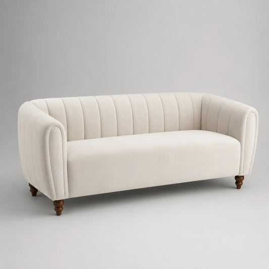 3-Sitzer Sofa Mikrofaser Beige